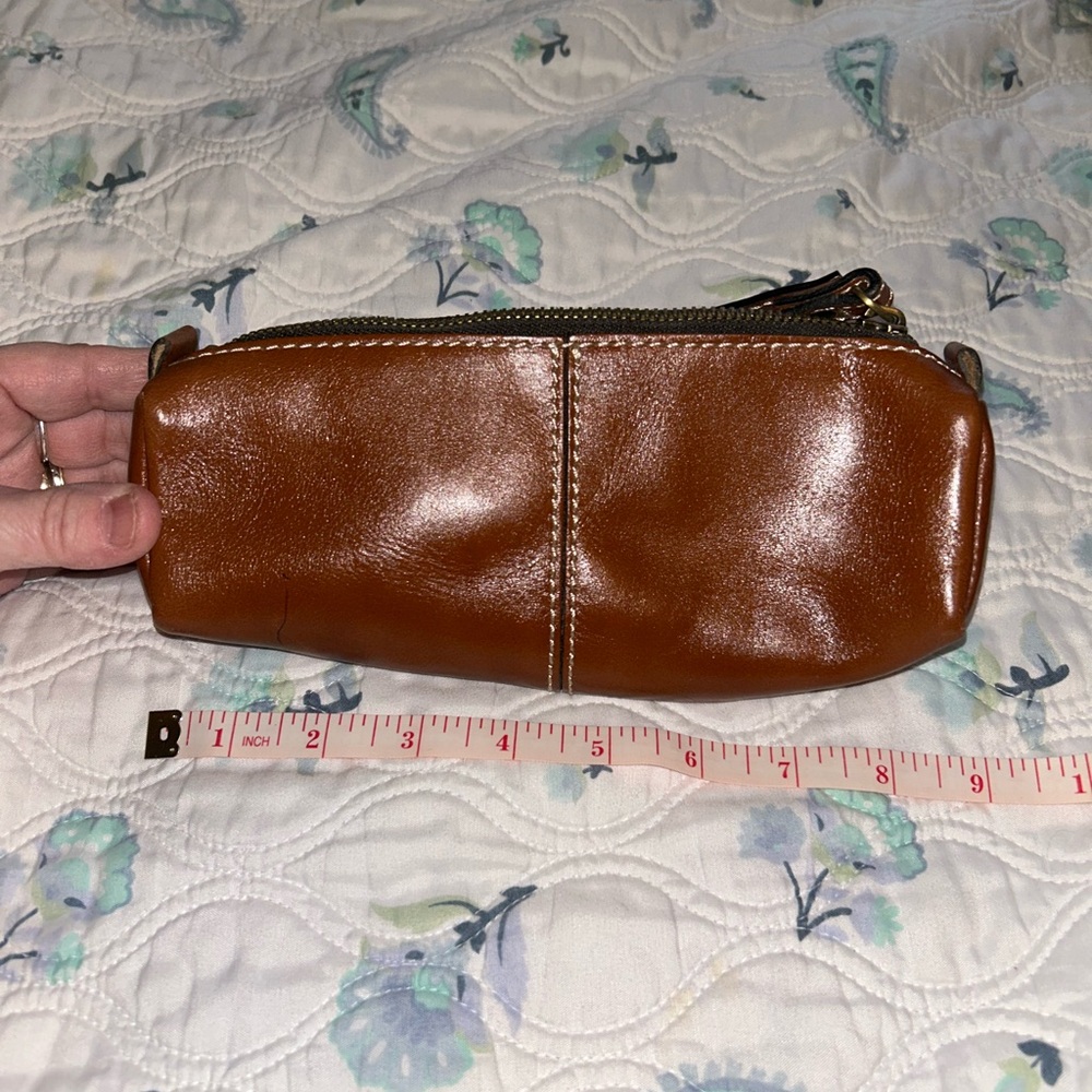 Patrica Nash Brown Leather Bag with wristlet - Picture 2 of 3